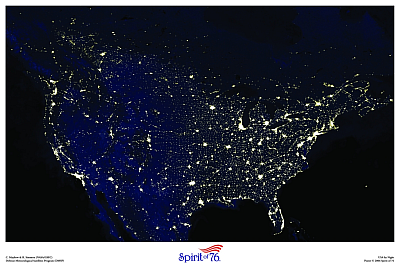 S76 USA by Night Poster